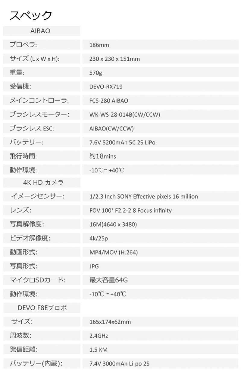 商品の仕様