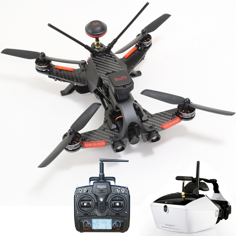 ORI RC WALKERA Runner 250 PRO ワルケラ 純正 カメラ GPS OSD 付き + Devo7 + Goggle4 セット  (runner250pro-goggle) 【技適・電波法認証済/プロポ説明書付】 レーシング クワッド ドローン